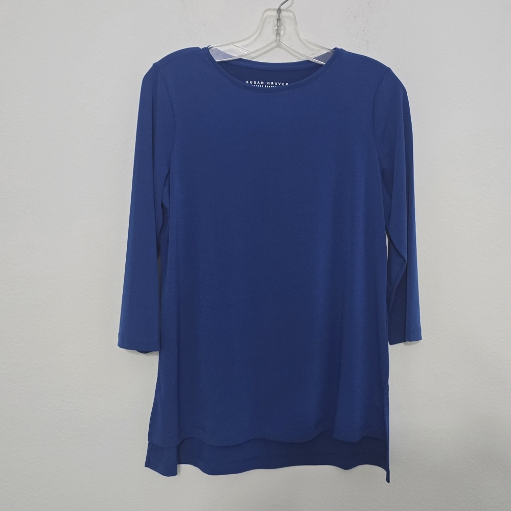 Susan Graver Modern Essentials Liquid Knit Tunic Top